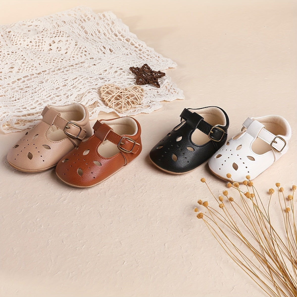 Solid Sandals For Baby Girls Non-slip Walking Shoes
