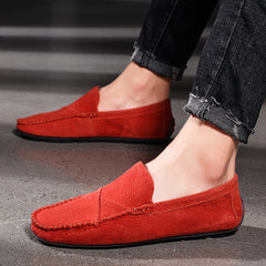Men's Custom Loafer Shoes Stitching Durable Slip On Moccasins