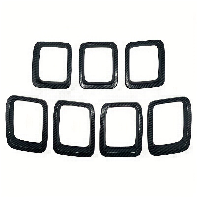 7pcs Grille Inserts Grill Cover Protective Casing Exterior Accessories