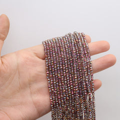 15'' Red Brown Spinel Faceted Beads for Plated Beading