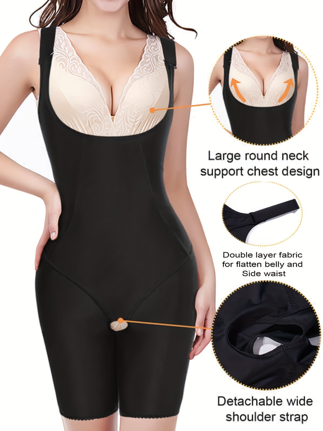 Full Body Shaper Tank Top Women's Bodysuit Waist Trainer Cincher Corset