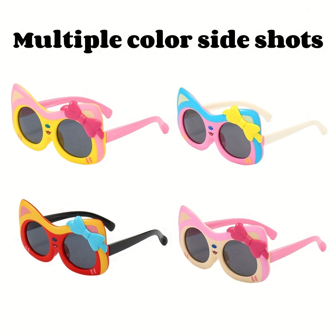 Fox Shaped Polarized Round Sunglasses UV Protection