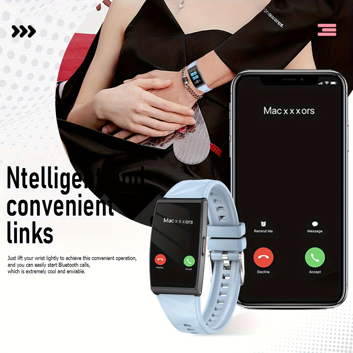 Unisex Sports Smartwatch Fitness Watch with HD Touch Screen