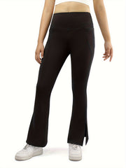 High Waist Split Flare Pants Tummy Control Stretch Bootcut Leggings