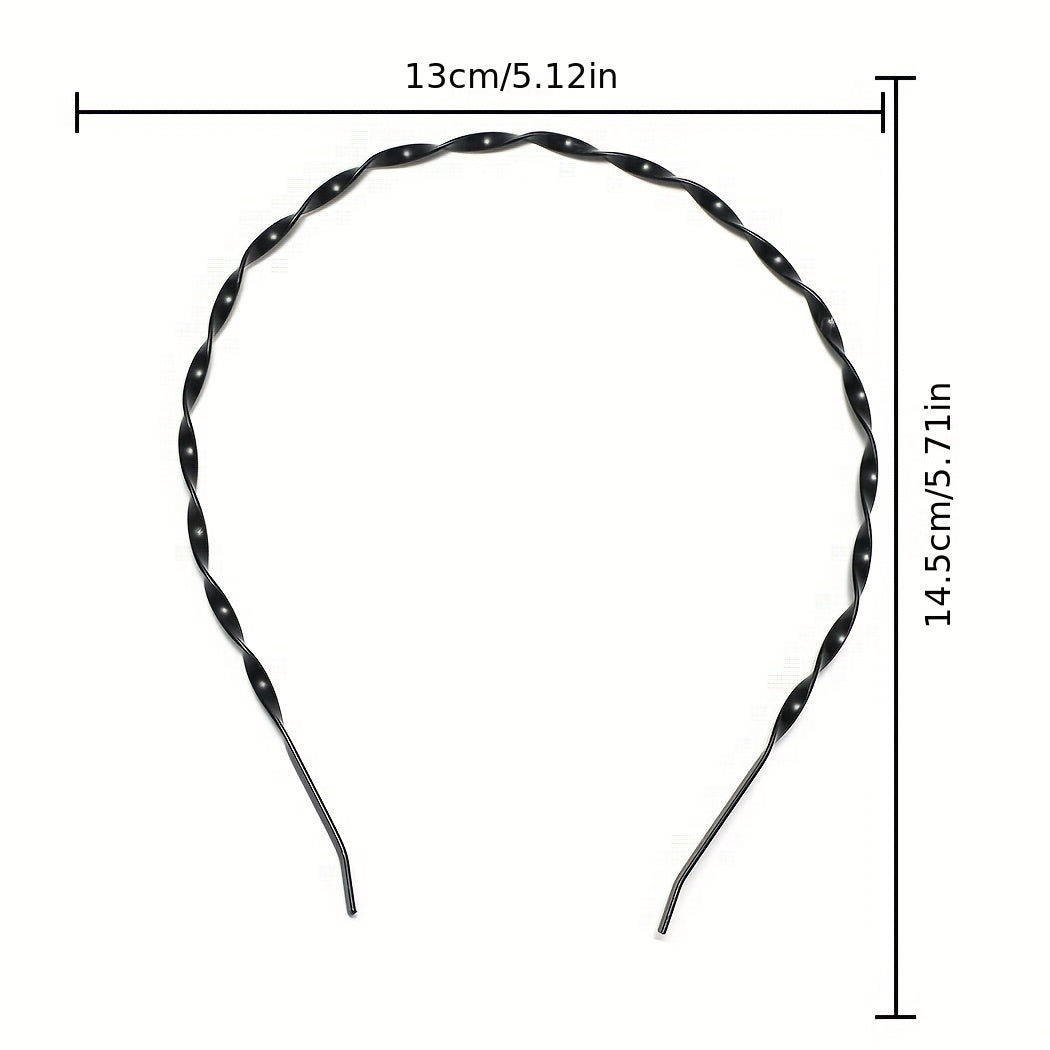 8pcs Men's Hair Hoop Headband Invisible Sports Tide