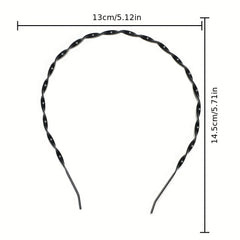8pcs Men's Hair Hoop Headband Invisible Sports Tide
