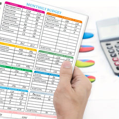 Budget Planner Notepad Expense Tracker Notebook Finance Planner
