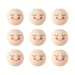 20pcs Large Hole Wooden Round Beads for DIY Decoration