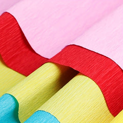 19 Rolls Crepe Paper 6in/4in Fluted Paper for Birthday Party DIY Flower