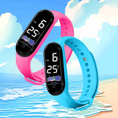 12pcs Athlete Series Watch Set TPU Strap Digital Bracelets for Men and Women