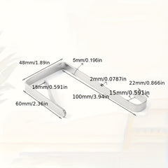10pcs Single Hook Over The Door Metal Hanging Hook For Home Storage