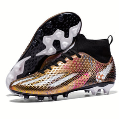 Boy's Spiked Football Cleat Non Slip Outdoor Soccer Shoes