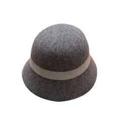 Women's Wool Bucket Hat Winter Thermal Cap Warm Cloche Hat