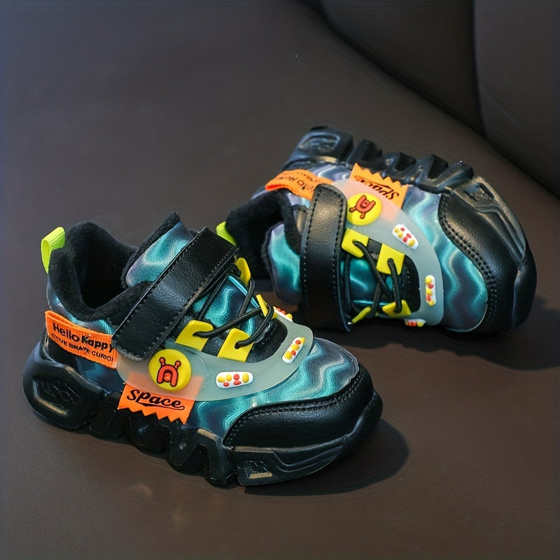 Boys Fleece Ankle Boots Warm Comfy Hiking Shoes