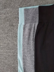 High Waisted Yoga Leggings 3 Pack Gray