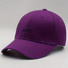 Zero Embroidery Baseball Cap Unisex Dad Hat Outdoor Sun Hat