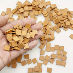 Red Pottery Clay Mini Bricks 1:35 Scale Square Model Bricks DIY Micro Landscapes
