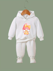 OERYUI Kids Gnome Print Hoodies Pants Set Spring Fall Activewear