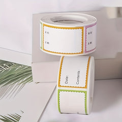 250 Adhesive Stickers Roll - 5 6 Labels For Food Date