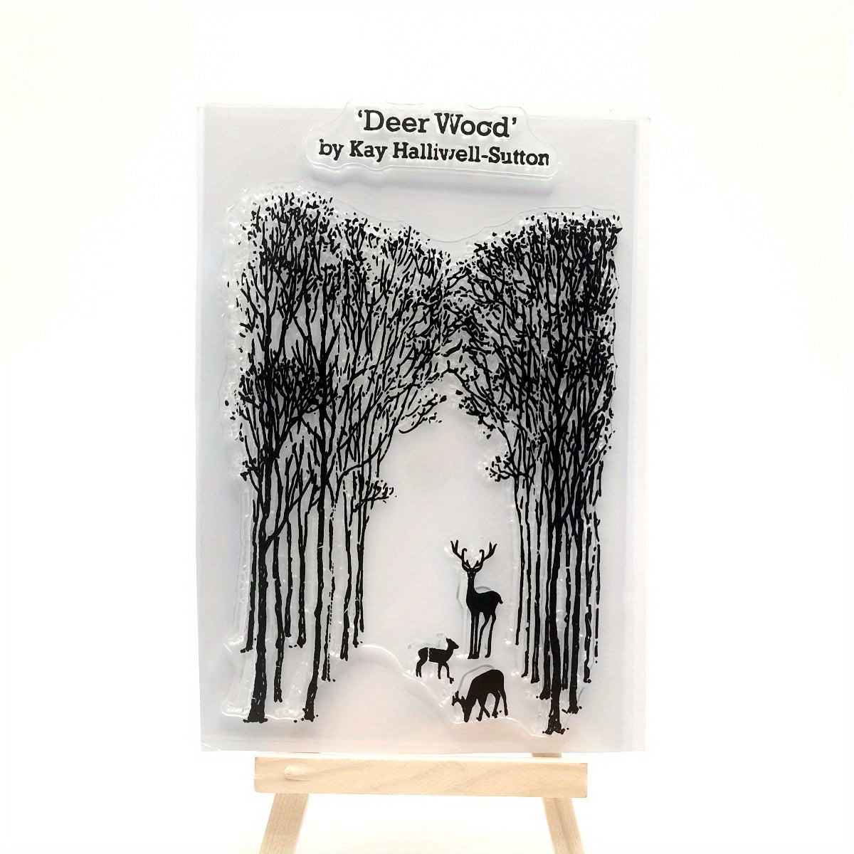 Christmas Forest Deer Silicone Transparent Stamp