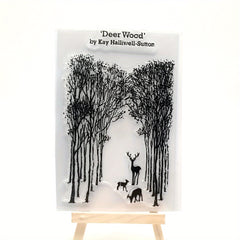 Christmas Forest Deer Silicone Transparent Stamp