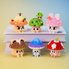 Mini Mushroom Building Block Toys for Children