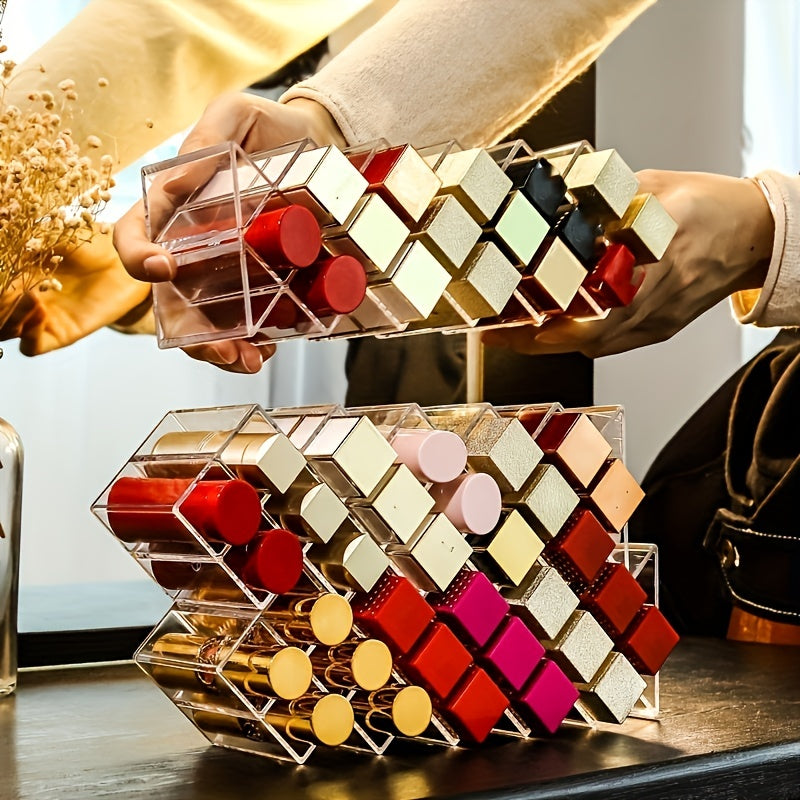 Fish Shape Lipstick Holder Organizer Clear 10 G