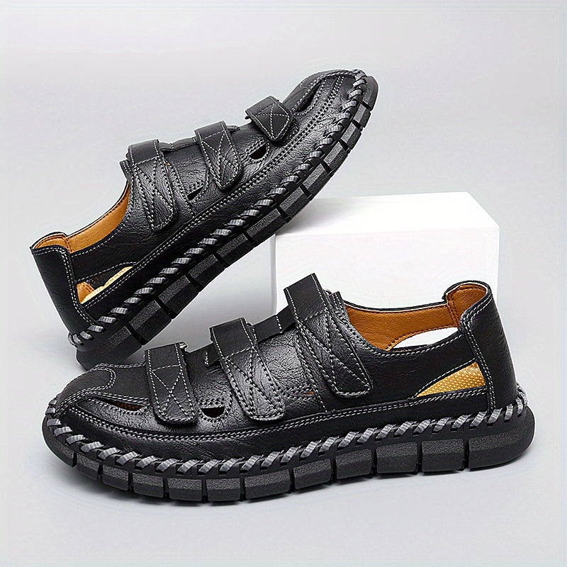 Men's Hook and Loop Fastener Sandals for Hiking