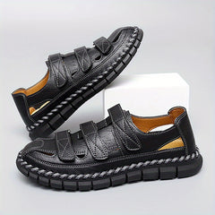 Men's Hook and Loop Fastener Sandals for Hiking