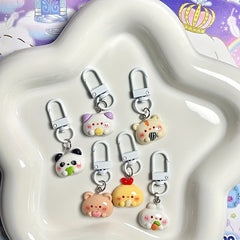 Animal Doll Keychain Cartoon Panda Hamst...