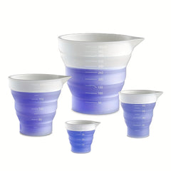 Folding Silicone Measuring Cup Resin Cup Dispenser Reusable Silicone Mixing