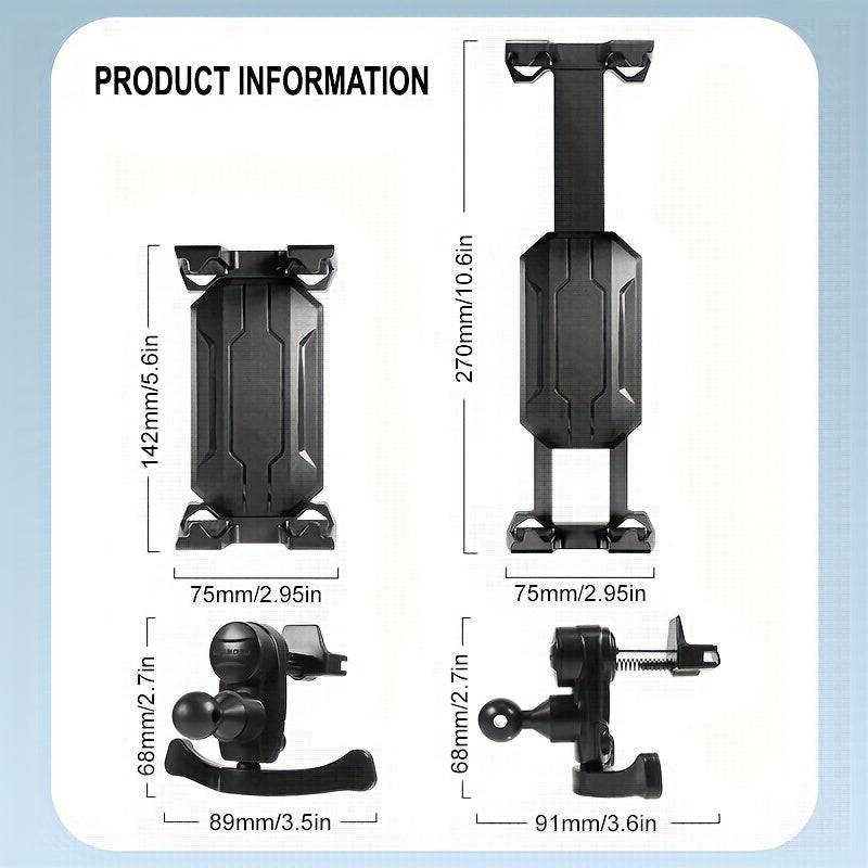 Car Vent Phone Mount Tablet Holder Stable Support Air Vent Clip