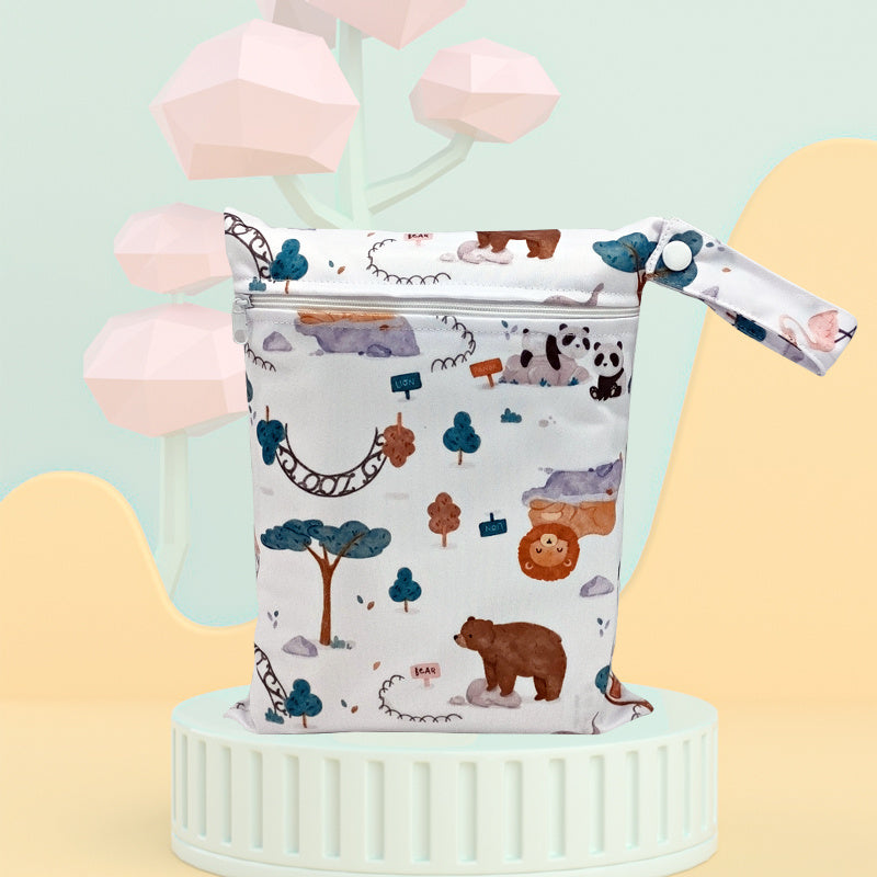 Printed Waterproof Diaper Bag Washable Travel Bag Storage Bag