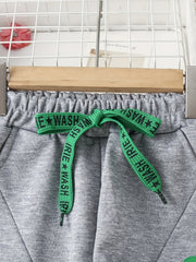 Girls' Heart Graphic Joggers High Waist Trousers Comfort Loose Sweatpants