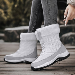 Women's Waterproof Plush Lined Snow Boots