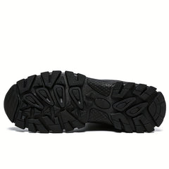 Boy's Military Style Hiking Boots High Top Non Slip Lace Up Durable Winter Shoes