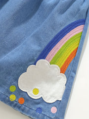 Kids Unicorn Rainbow Skirt For Party Toddler Summer Clothes