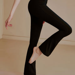 Stretchy High Waist Wide Leg Pants Casual Ankle Length Yoga Sports Pants