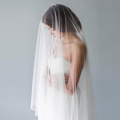 Long Double Layer Blusher Veil for Wedding Photography