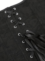Strapless Corset Bustier Tummy Control Lace Up Body Shaper