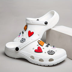 Women's Colorful Platform Clogs Slip On Soft Sole Home Shoes