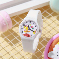 Colorful Small Dinosaur Quartz Watch With Silicone Strap