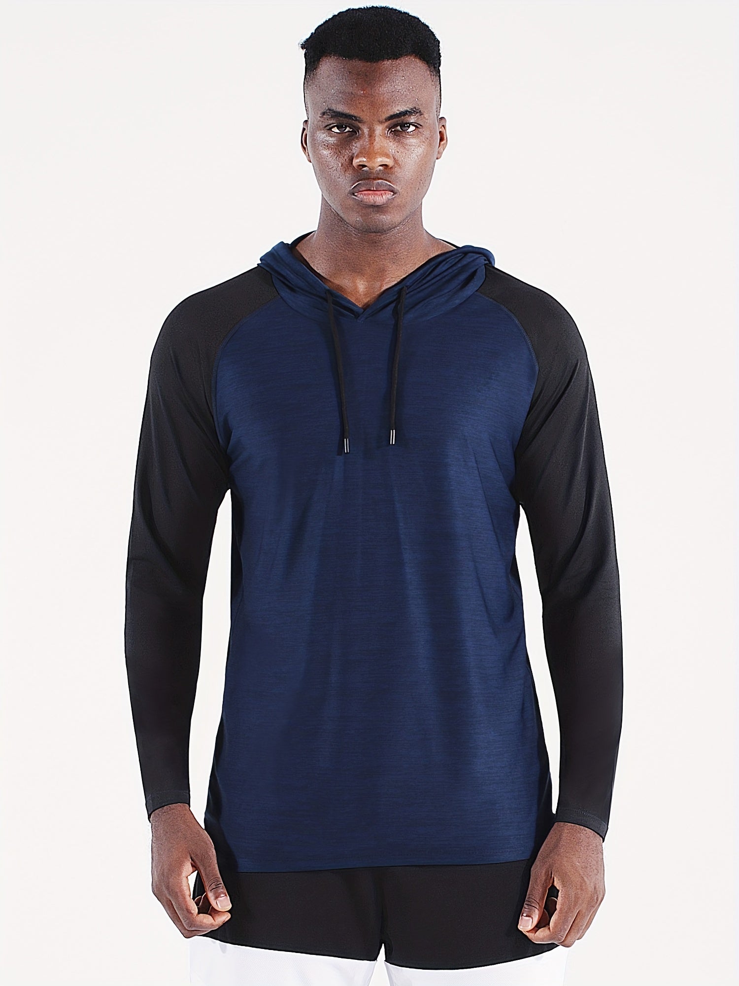Men's Fast Drying Long Sleeve Hooded Shirt Active Slim Fit Top