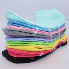 10 Pairs Heart Print Crew Socks, Women's Low Cut Ankle Stockings