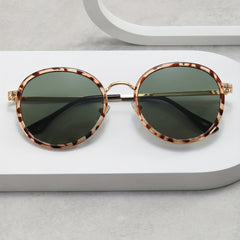 Men's Retro Round Frame Sunglasses for Outdoor Activities