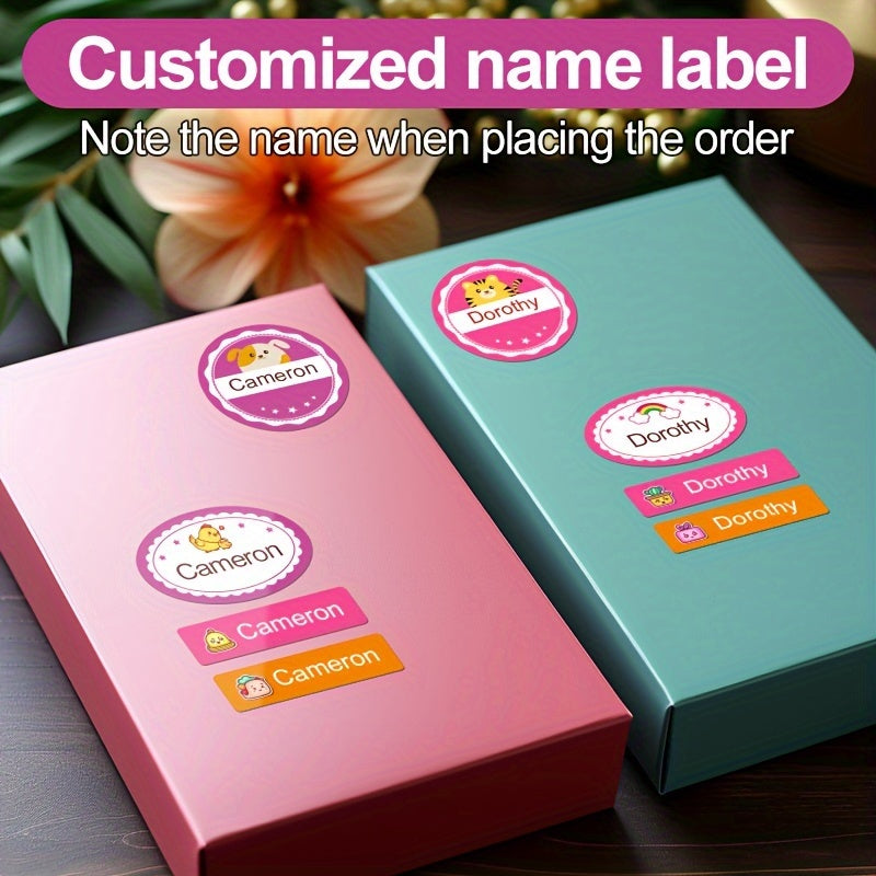 Personalized National Flags Name Labels for Global School Supply Organization