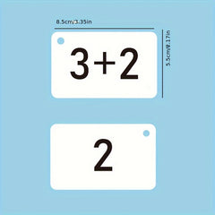 Paper Addition Subtraction Flashcards 270pcs Within 20 Math Learning Set