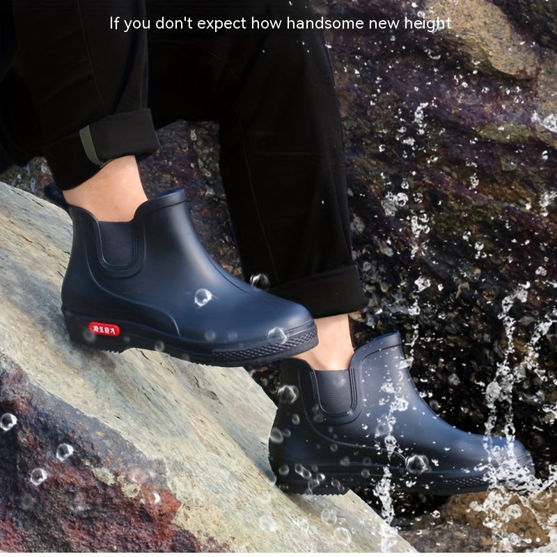 Men's Waterproof Non Slip Rain Boots for Outdoor Activities