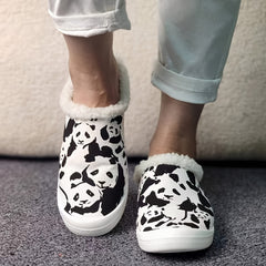 Women's Winter Warm Sneakers Panda Comfy Flat Shoes