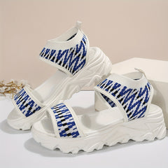 Women's Thick Bottom Woven Sandals Soft Comfortable Outdoor Sandals